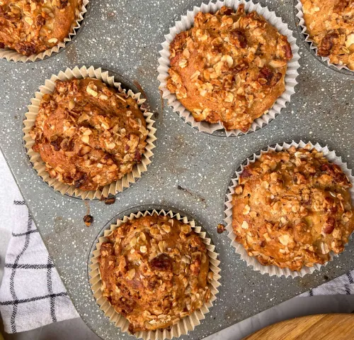 Apple crumble muffins sa ovsenim posipom